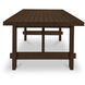 Esmond 97.99 X 42.01 inch Brown Outdoor Dining Table